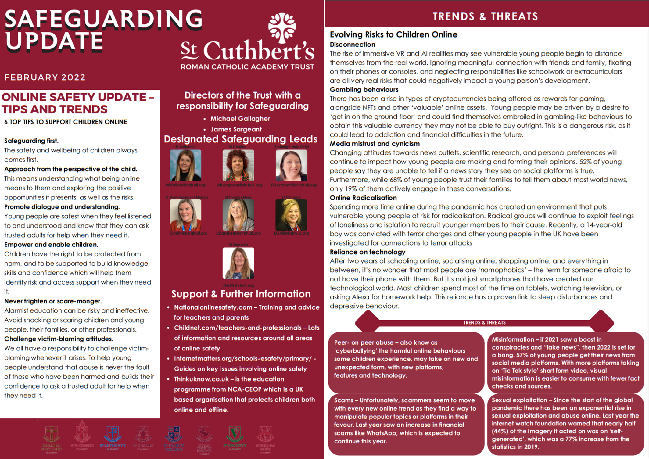 Safeguarding Newsletter February 2022
